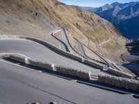 Mountain Road in Europe: Winding Switchbacks with Stunning Views