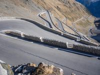 Mountain Road in Europe: Winding Switchbacks with Stunning Views