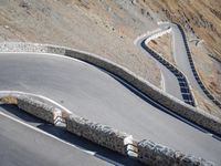 Mountain Road in Europe: Winding Switchbacks with Stunning Views