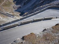 Mountain Road in Europe: Winding Switchbacks with Stunning Views