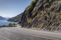 Mountain Road in the Highland with Clear Sky