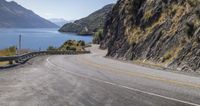 Mountain Road in the Highland with Clear Sky