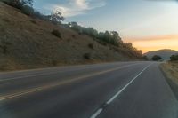 Mountain Road in the Highlands at Dawn