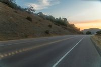 Mountain Road in the Highlands at Dawn