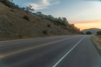 Mountain Road in the Highlands at Dawn