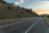 Mountain Road in the Highlands at Dawn