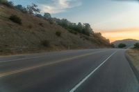 Mountain Road in the Highlands at Dawn