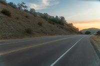 Mountain Road in the Highlands at Dawn