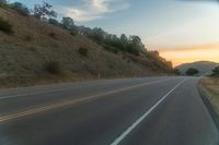 Mountain Road in the Highlands at Dawn