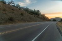 Mountain Road in the Highlands at Dawn