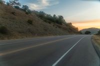 Mountain Road in the Highlands at Dawn