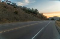 Mountain Road in the Highlands at Dawn