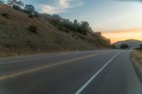 Mountain Road in the Highlands at Dawn