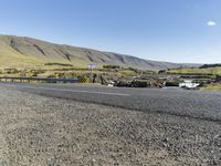 Mountain Road in Iceland: Exploring the Clear Skies