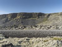 Mountain Road in Iceland's Highland Landscape