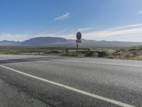 Mountain Road on an Island Landscape in Europe