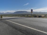 Mountain Road on an Island Landscape in Europe