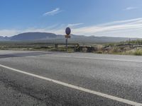 Mountain Road on an Island Landscape in Europe