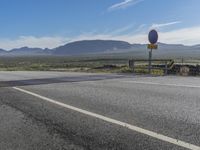 Mountain Road on an Island Landscape in Europe