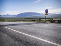 Mountain Road on an Island Landscape in Europe