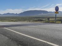 Mountain Road on an Island Landscape in Europe