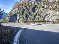 Mountain Road in the Italian Alps: An Overlook of Stunning Views