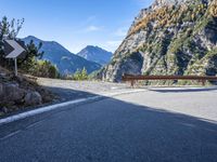 Mountain Road in the Italian Alps: An Overlook of Stunning Views
