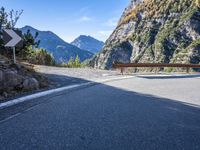 Mountain Road in the Italian Alps: An Overlook of Stunning Views