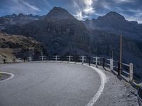 Mountain Road in the Alps of Italy: A Spectacular Daytime View