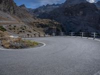 Mountain Road in the Alps of Italy: A Spectacular Daytime View