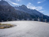 Mountain Road in the Alps of Italy: A Spectacular Daytime View