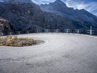 Mountain Road in the Alps of Italy: A Spectacular Daytime View