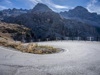 Mountain Road in the Alps of Italy: A Spectacular Daytime View