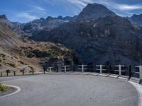 Mountain Road in the Alps of Italy: A Spectacular Daytime View