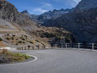 Mountain Road in the Alps of Italy: A Spectacular Daytime View