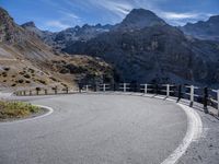 Mountain Road in the Alps of Italy: A Spectacular Daytime View