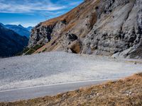 Mountain Road in Italy: A Dirt Overlook