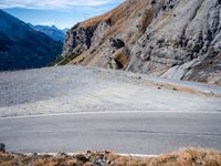 Mountain Road in Italy: A Dirt Overlook