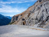 Mountain Road in Italy: A Dirt Overlook