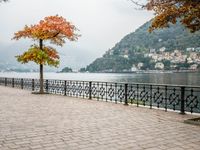 Mountain Road in Italy near Lake Scenic 003
