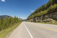 Mountain Road Landscape in Canada