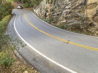 Mountain Road Landscape During the Day