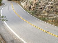 Mountain Road Landscape During the Day