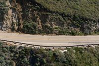 Mountain Road Landscape: High Cliffs and Stunning Views