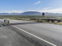 Mountain Road Landscape in Iceland