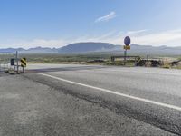 Mountain Road Landscape in Iceland