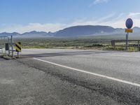 Mountain Road Landscape in Iceland