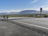 Mountain Road Landscape in Iceland