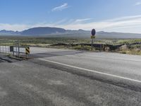 Mountain Road Landscape in Iceland