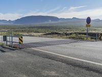 Mountain Road Landscape in Iceland